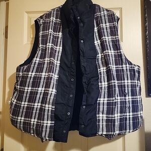 Rocawear Black and White Plaid Vest